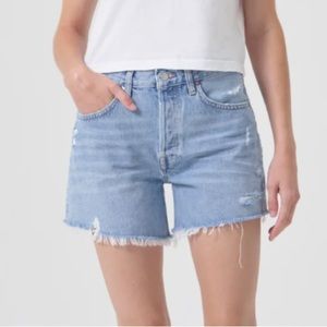 Agolde Parker Long Shorts in Swapmeet